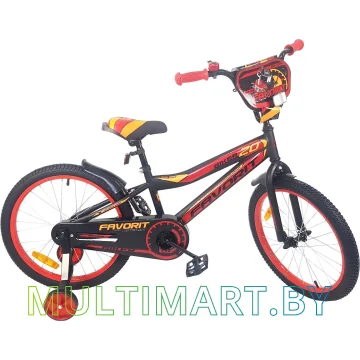 Детский велосипед Favorit Biker 20 BIK-20RD (черный/красный, 2019)